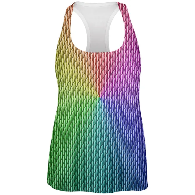 Halloween Chinese Imperial Dragon Scales Costume All Over Womens Work Out Tank Top