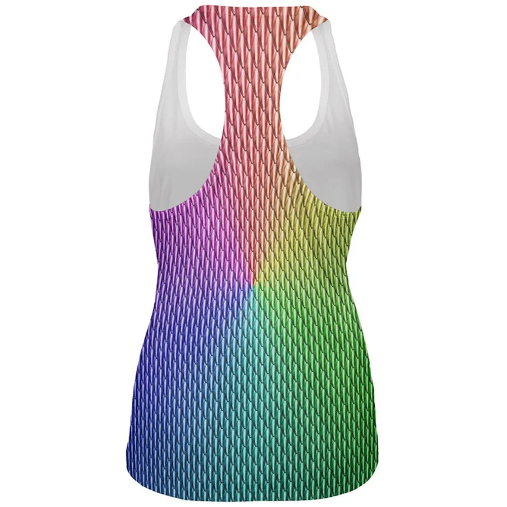 Halloween Chinese Imperial Dragon Scales Costume All Over Womens Work Out Tank Top