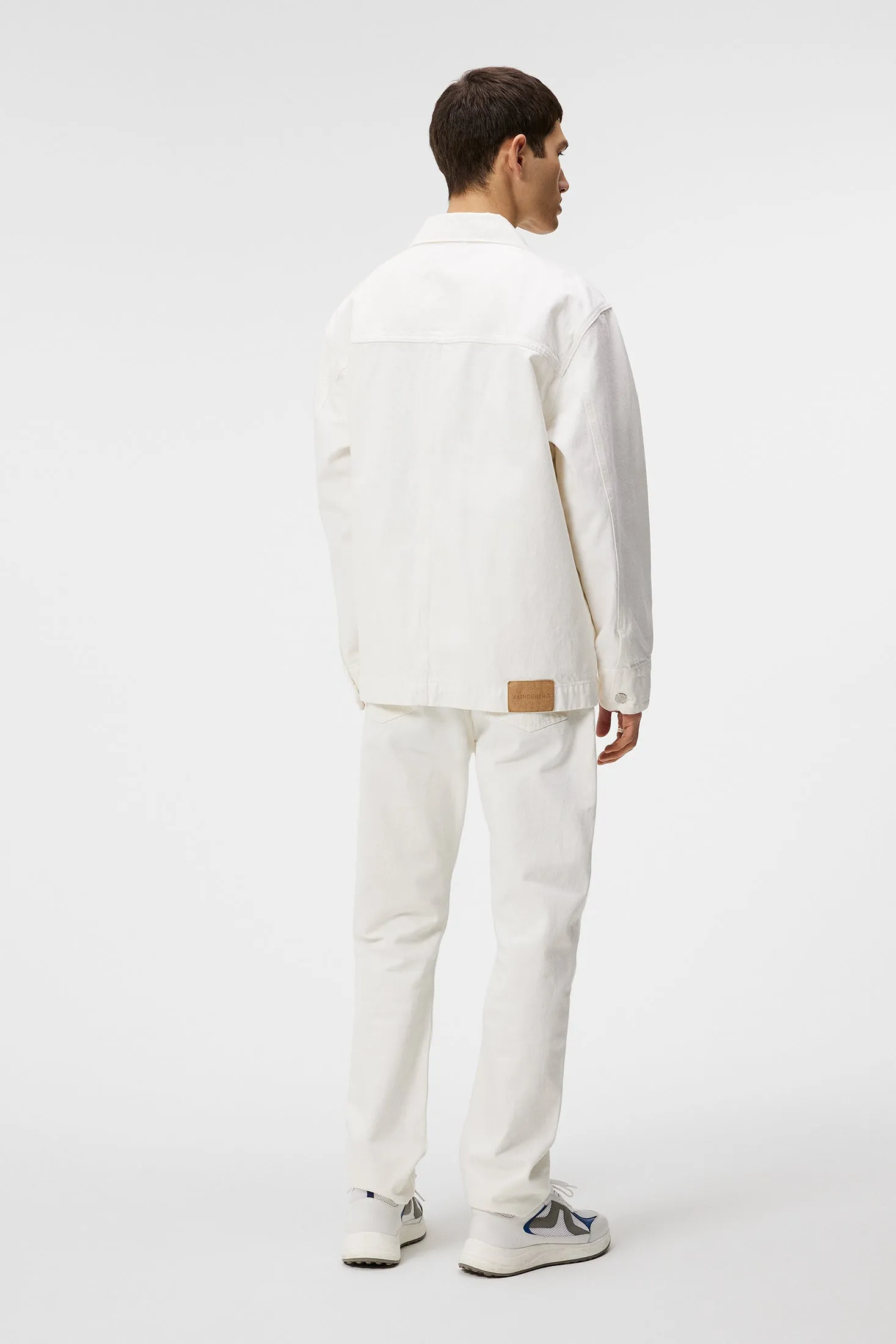 Hunt Ecru Denim Overshirt / Cloud White