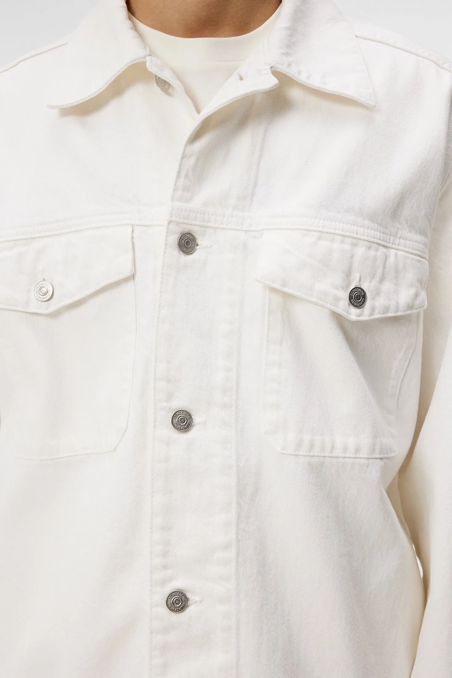 Hunt Ecru Denim Overshirt / Cloud White