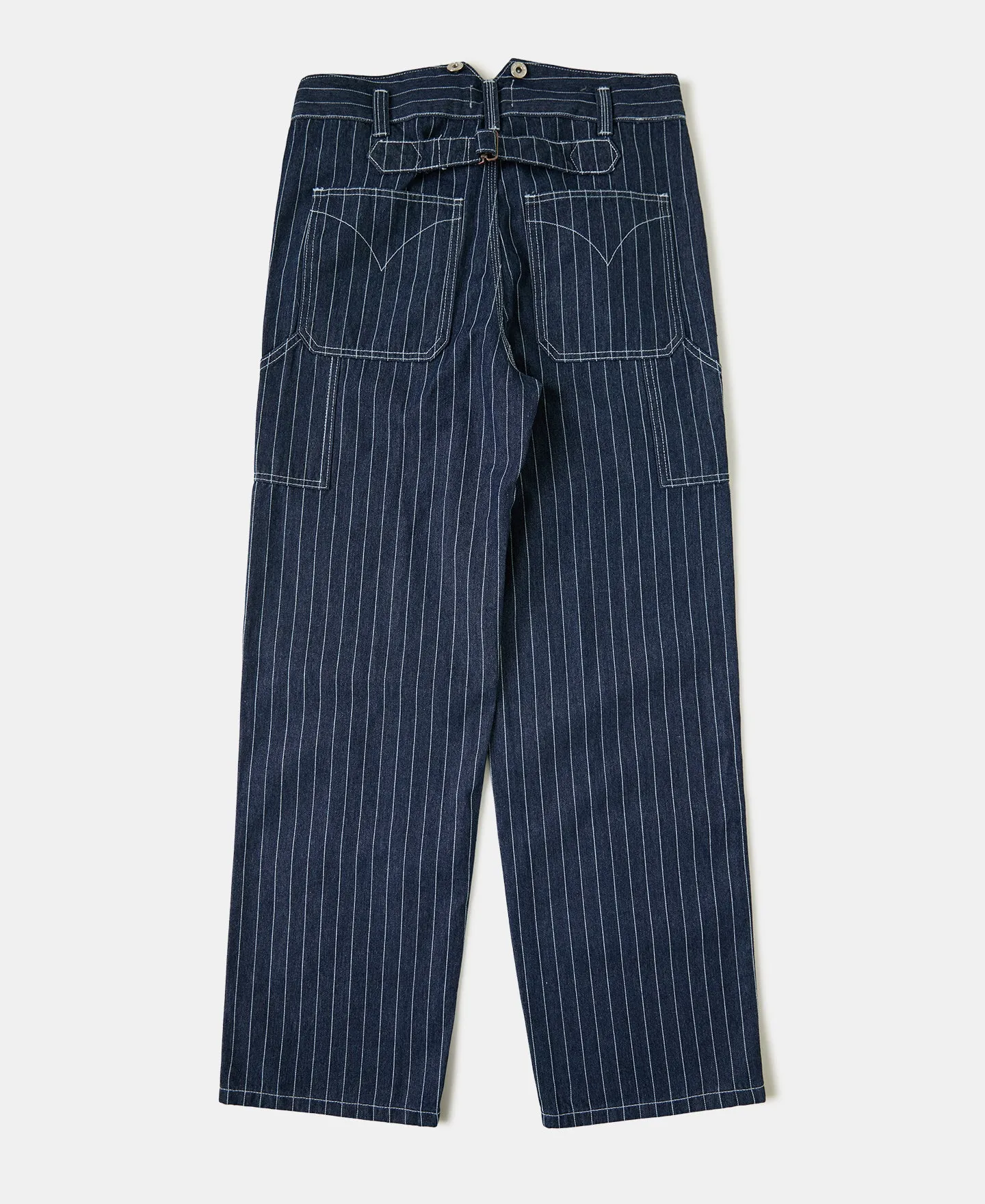 Indigo Wabash Stripe Work Trousers