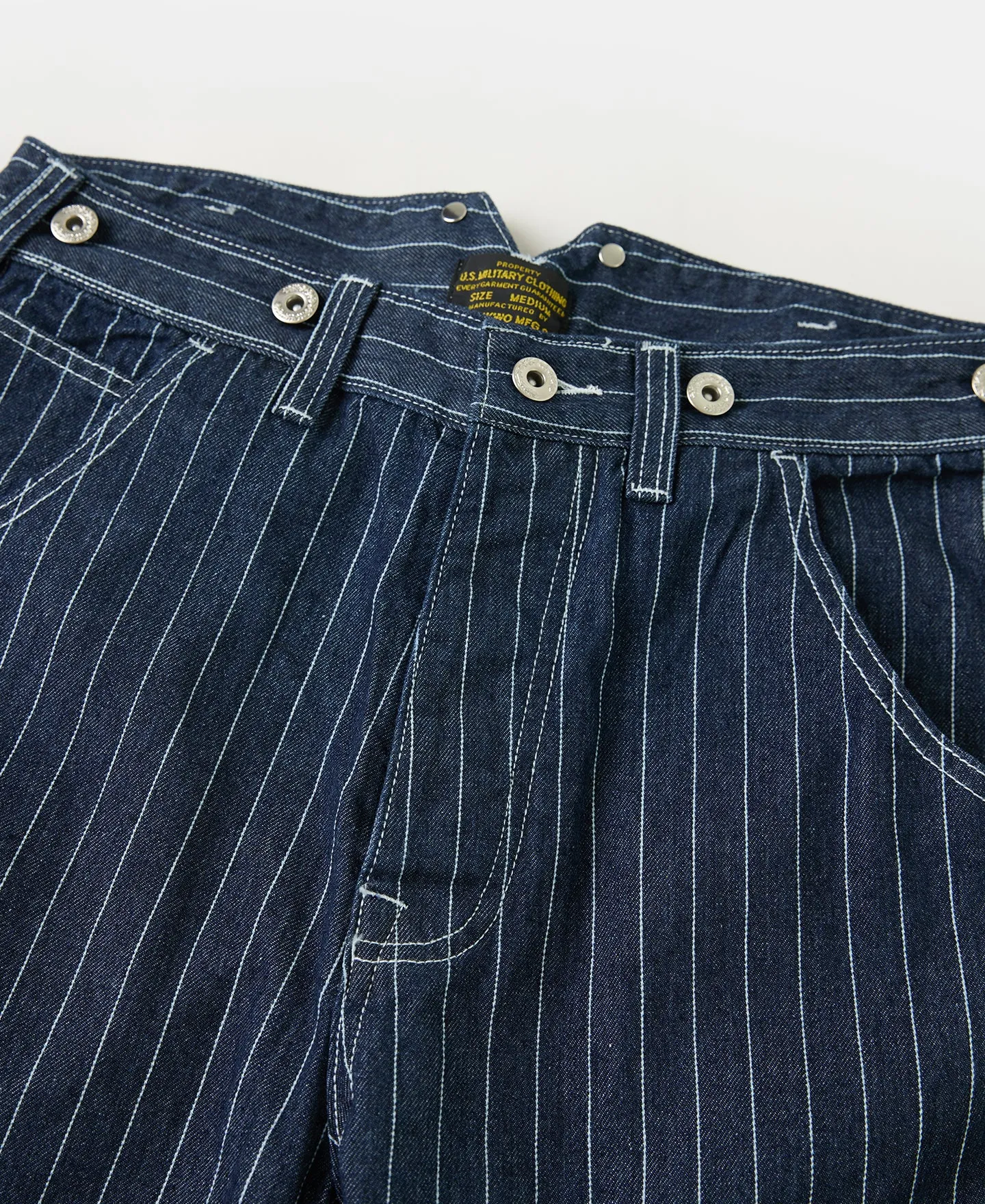 Indigo Wabash Stripe Work Trousers