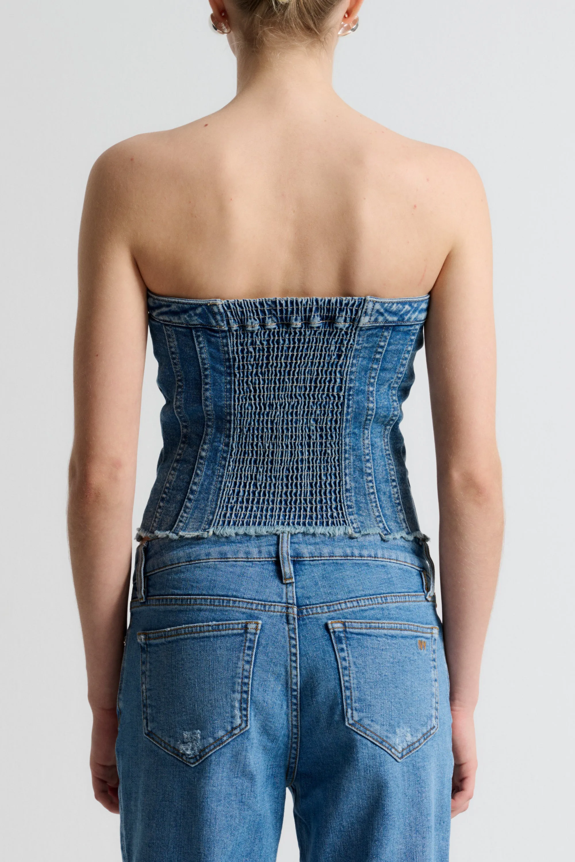 IVY-Janice Corsage Top Wash Lunel