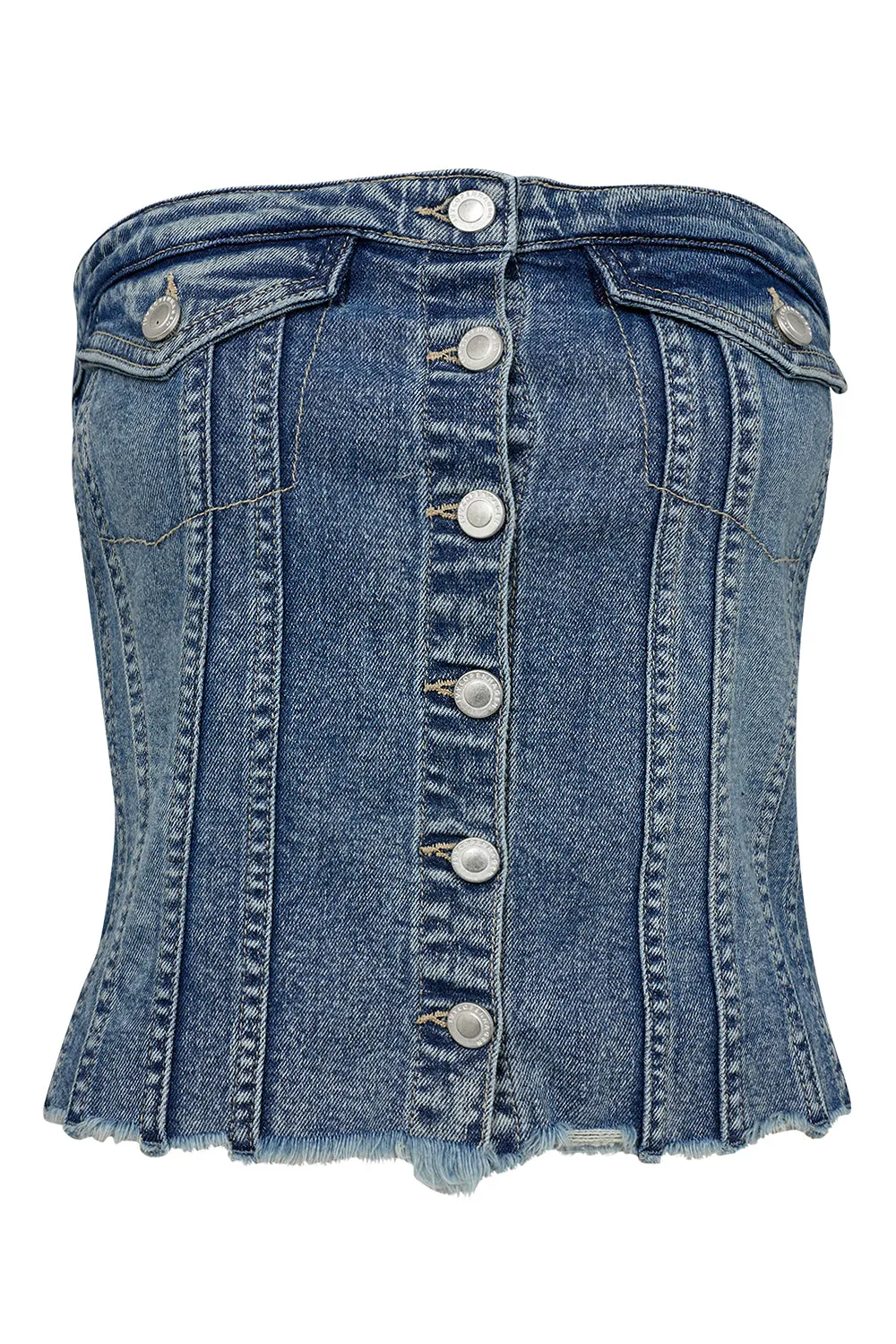 IVY-Janice Corsage Top Wash Lunel
