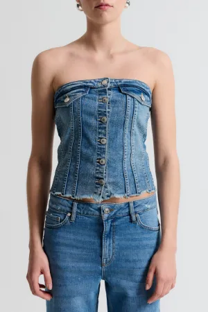 IVY-Janice Corsage Top Wash Lunel