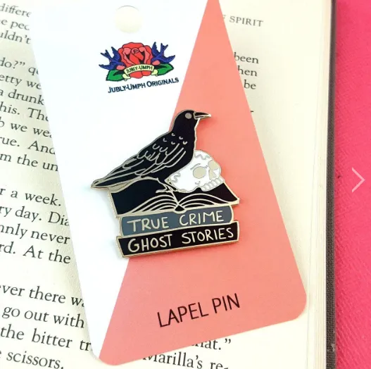 Jubly Umph Lapel Pin  Black Raven Reader