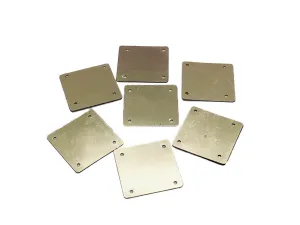 Light Golden Square 4 Hole Plastic Sequins(Wholesale)