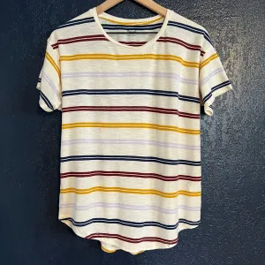 Madewell Whisper Cotton Crewneck Tee in Joaquin Stripe