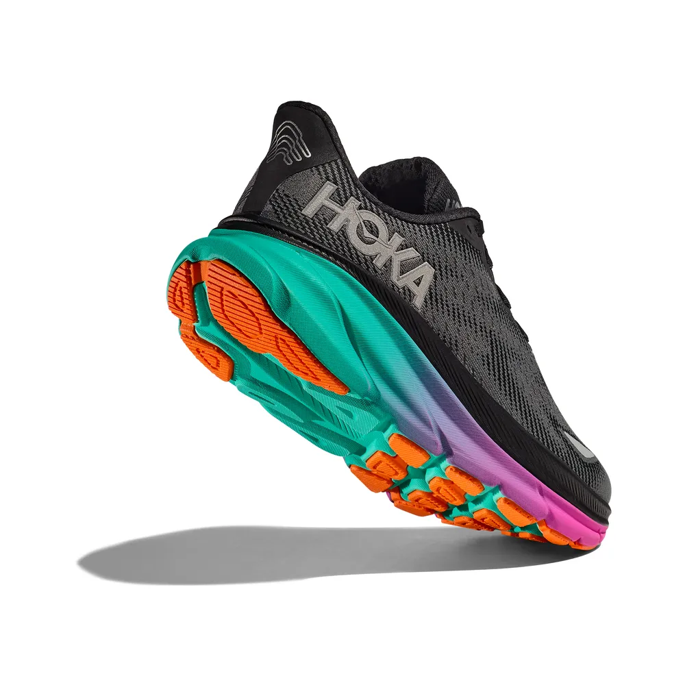 Mens Clifton 9 GTX - Black/Electric Aqua