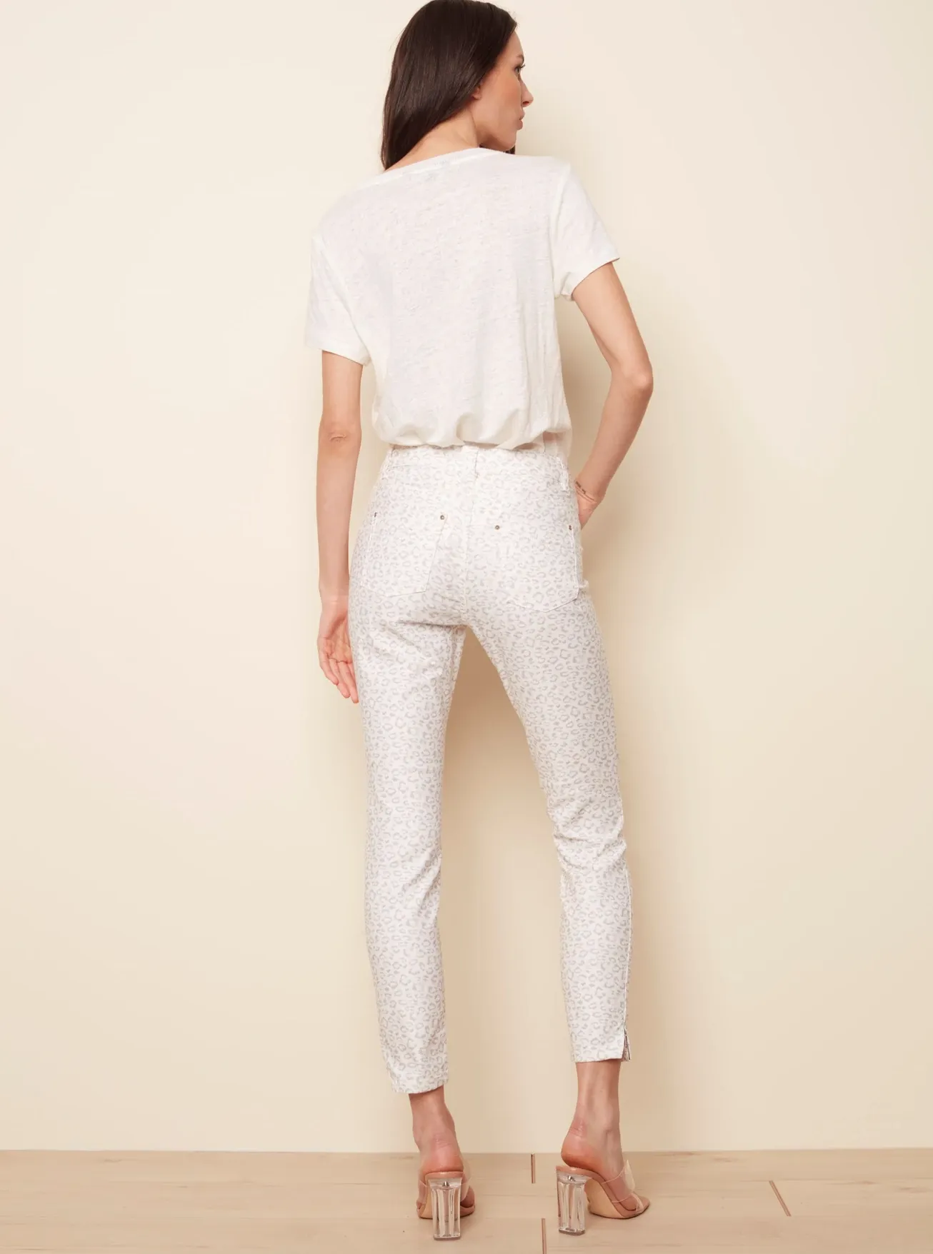 Mini Side Zipper Ankle Pant [Ecru-C5233]