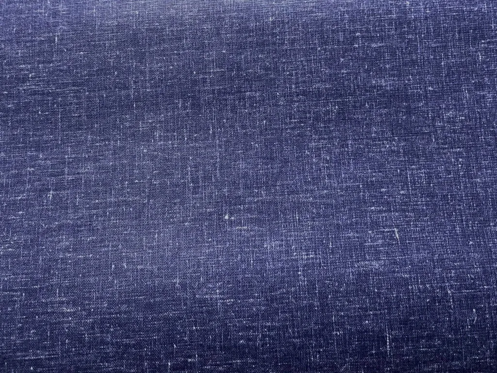 Navy Blue Plain Cotton Linen Fabric