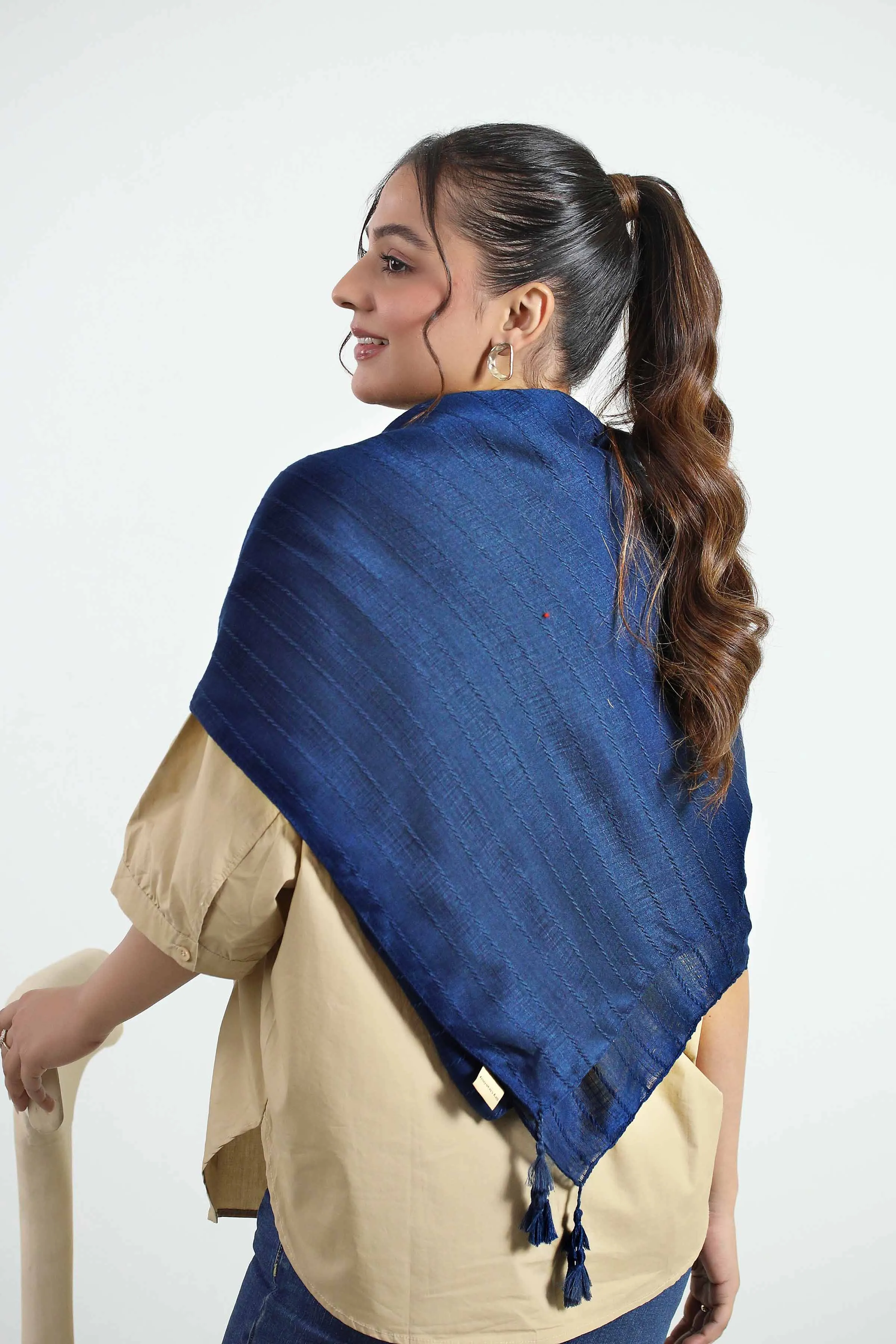 Navy Women Shawl - 439462121
