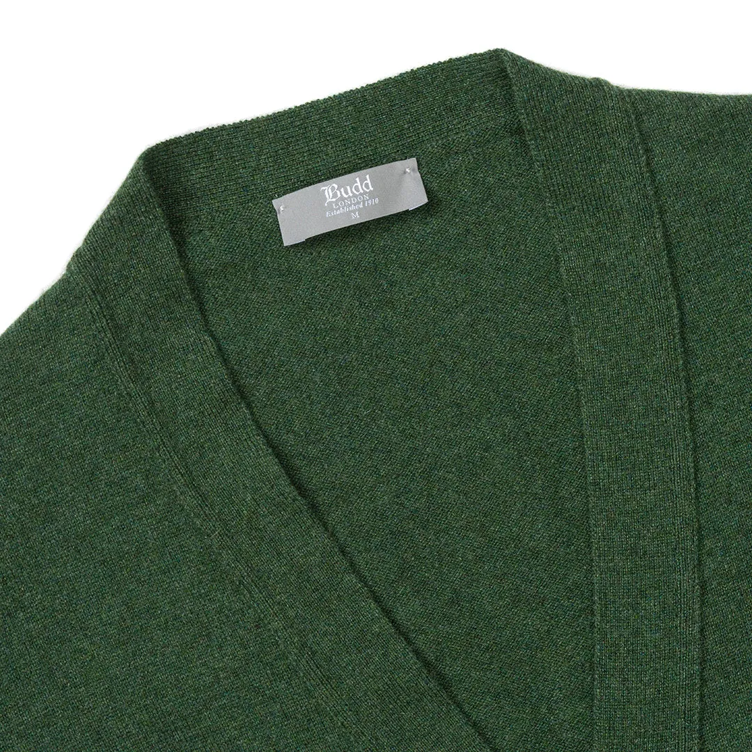 Plain Cashmere Sleeveless Oxton Jumper in Serpentine