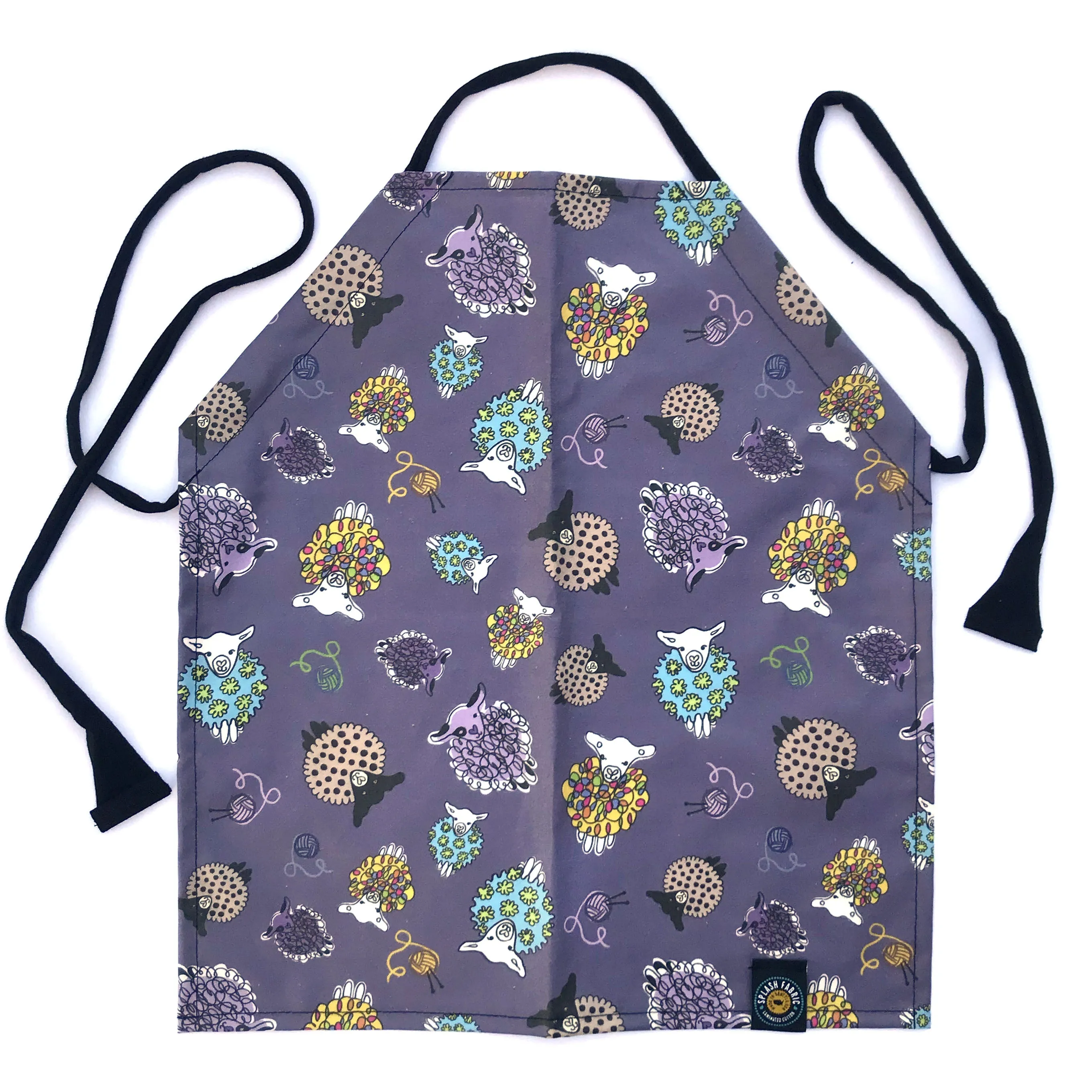PLUM SHEEP Fabric - Laminated Cotton - by the 1/2 yard