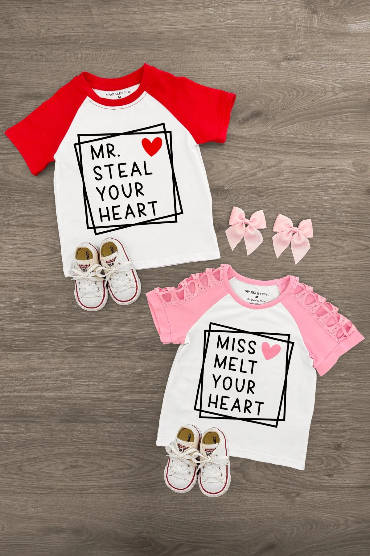 "Mr. Steal Your Heart & Miss Melt Your Heart" Top - Boy or Girl