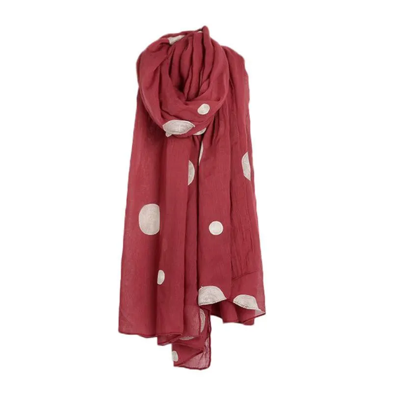 "The Moon Dots" Women's Long Scarf