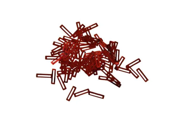 Red Rectangular Plastic Sequins(Wholesale)