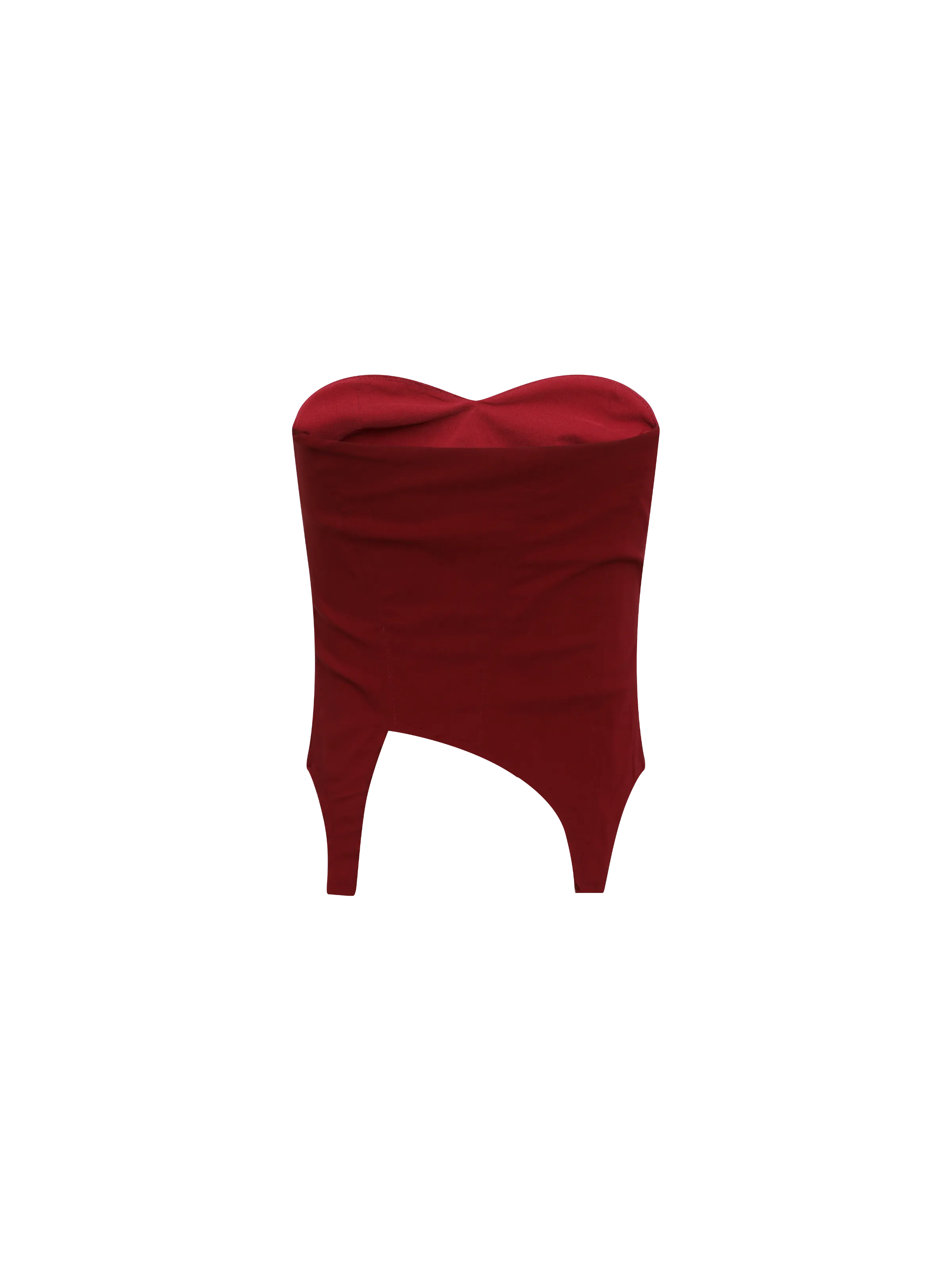 Rose Folded Layers Tube Top