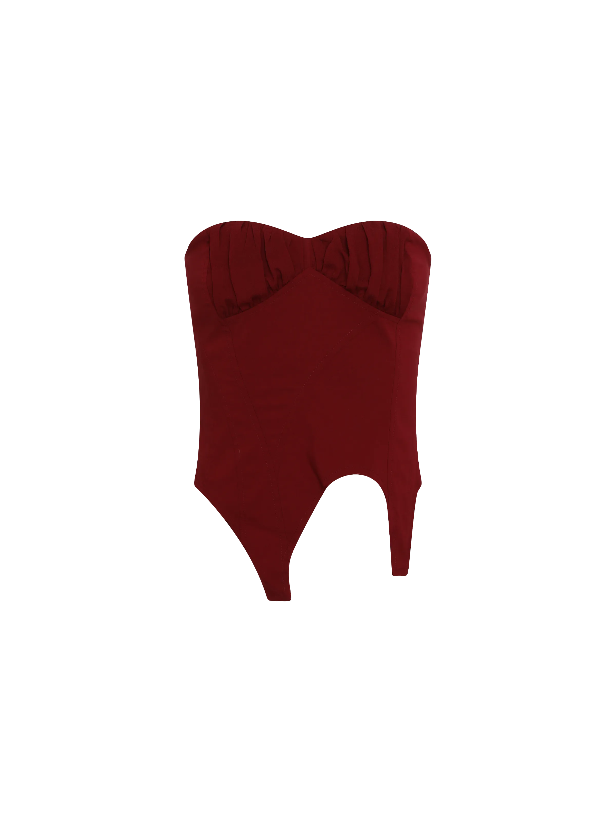 Rose Folded Layers Tube Top