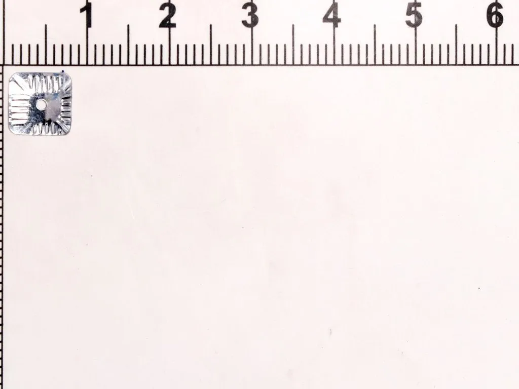 Silver Center Hole Square Plastic Sequins(Wholesale)