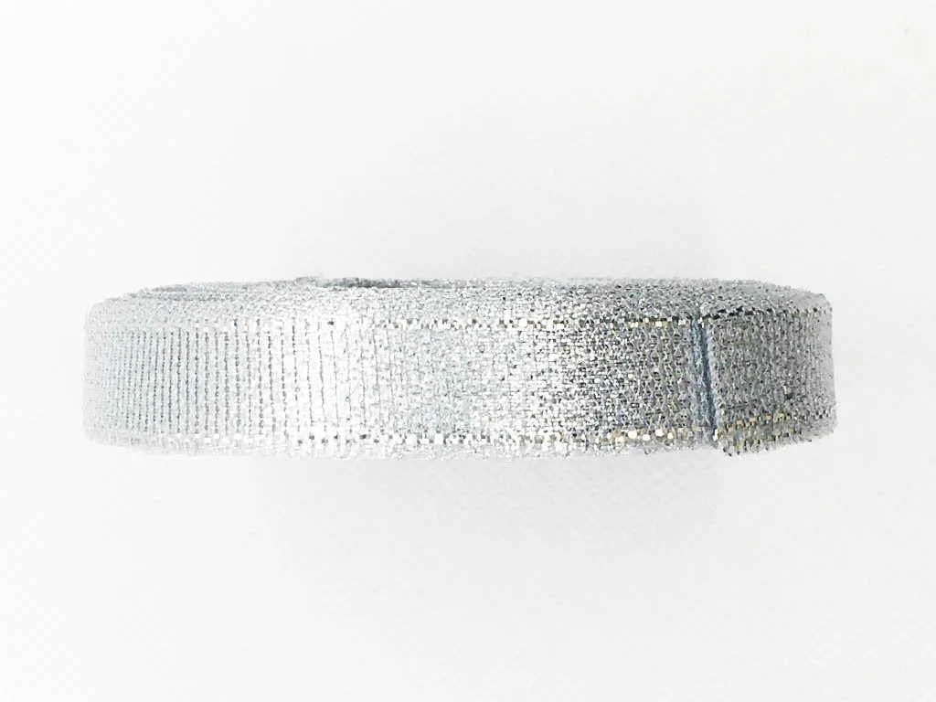 Silver Satin Ribbon- 13 mm