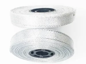 Silver Satin Ribbon- 13 mm