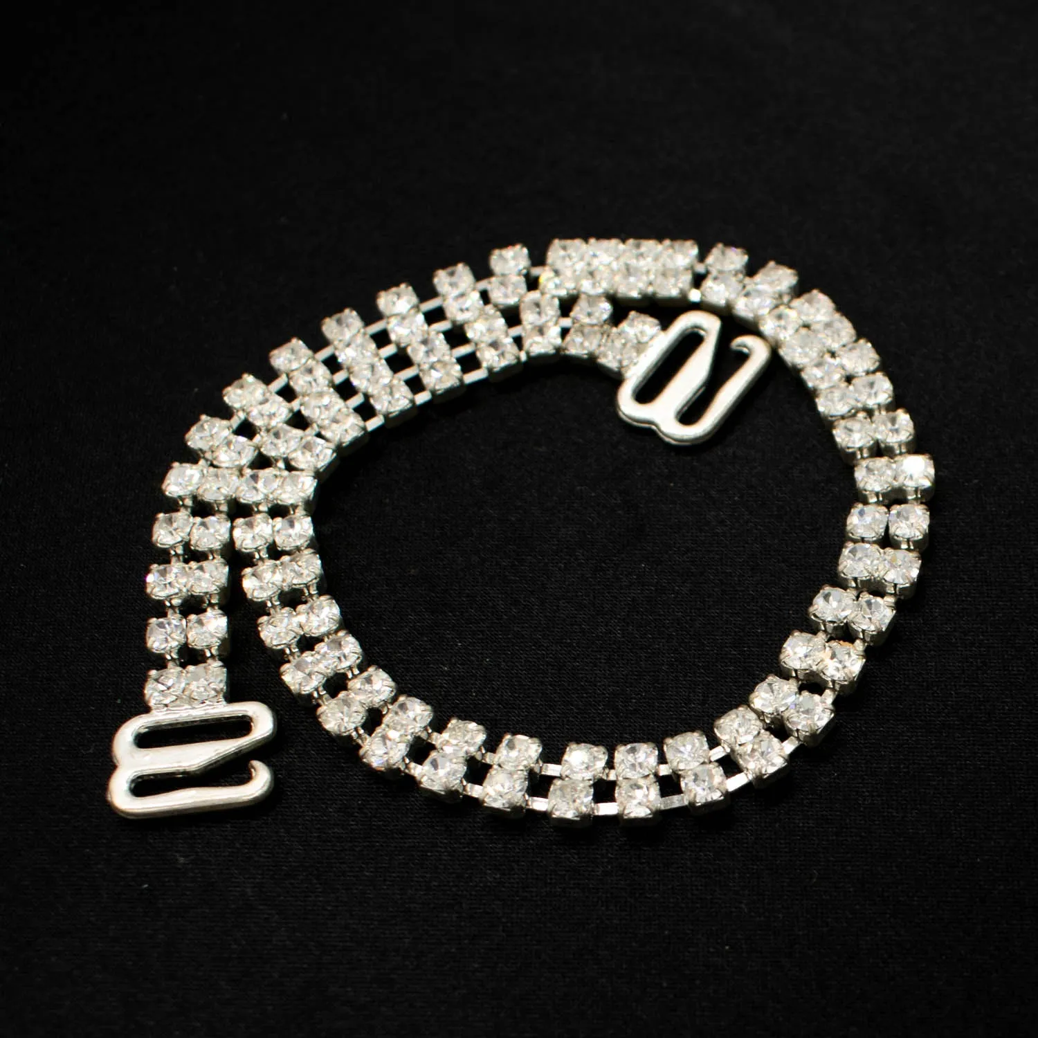 Silver Shiny Diamante Shoulder Chain Replacement Bra Strap