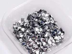 Silver Two Hole Uneven Plastic Sequins(Wholesale)