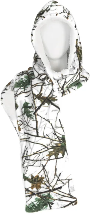 SNOW FOREST CAMO LIFESTYLE HOODED SCARVES