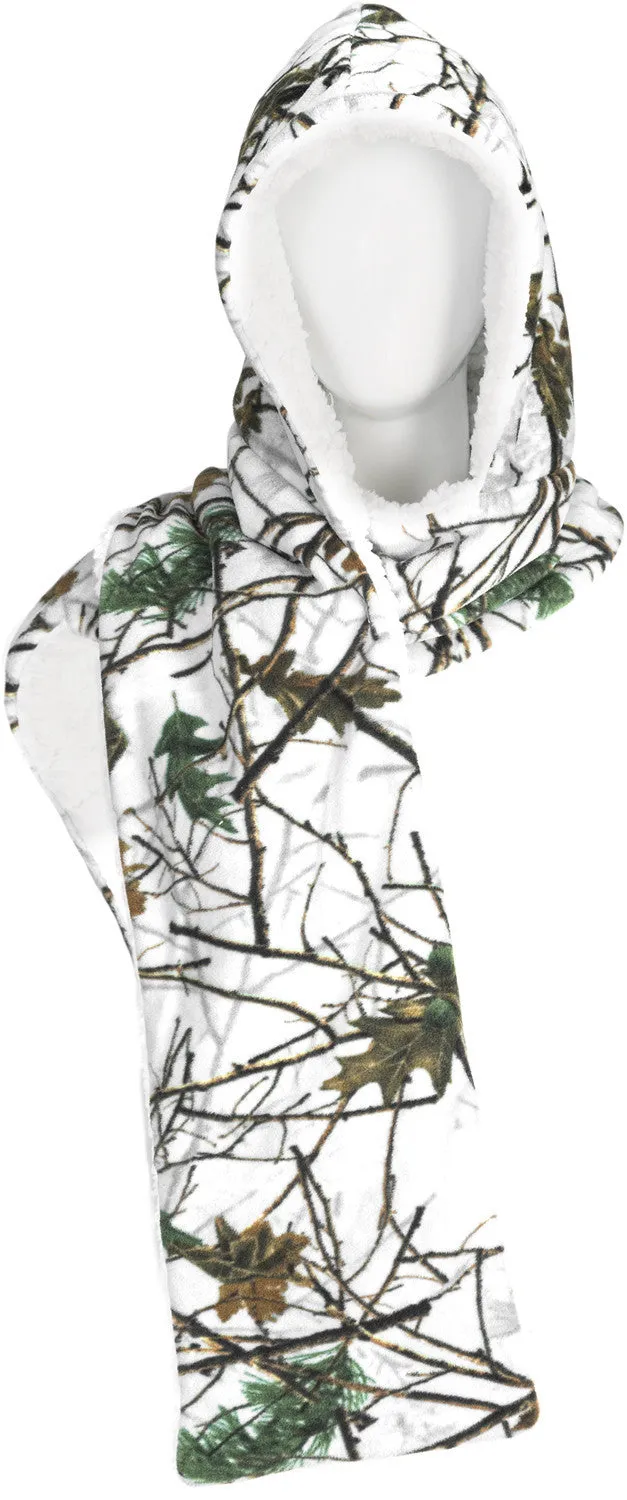 SNOW FOREST CAMO LIFESTYLE HOODED SCARVES