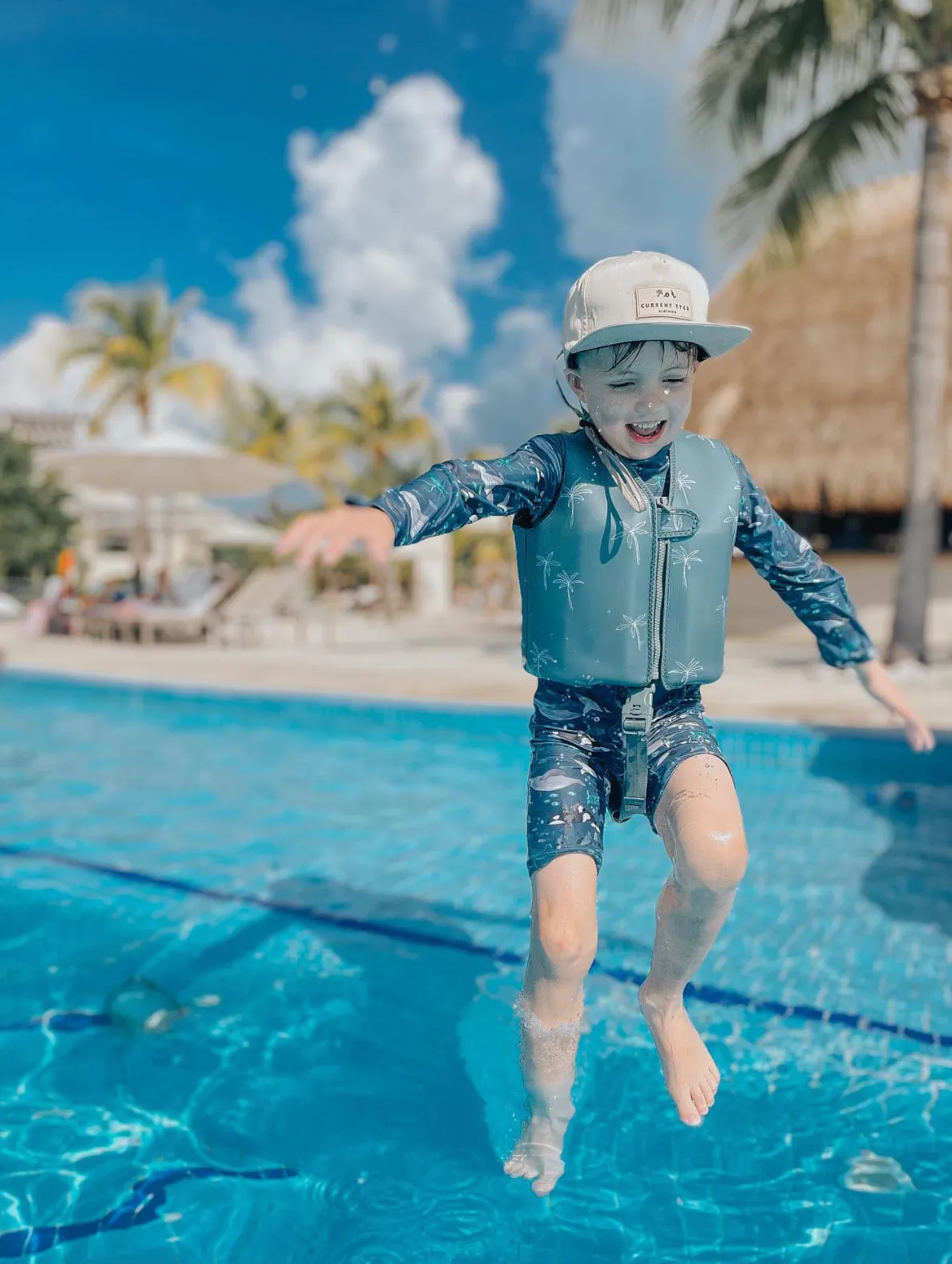 Swim Vests: Small (1-3Y) / Sage Stripes