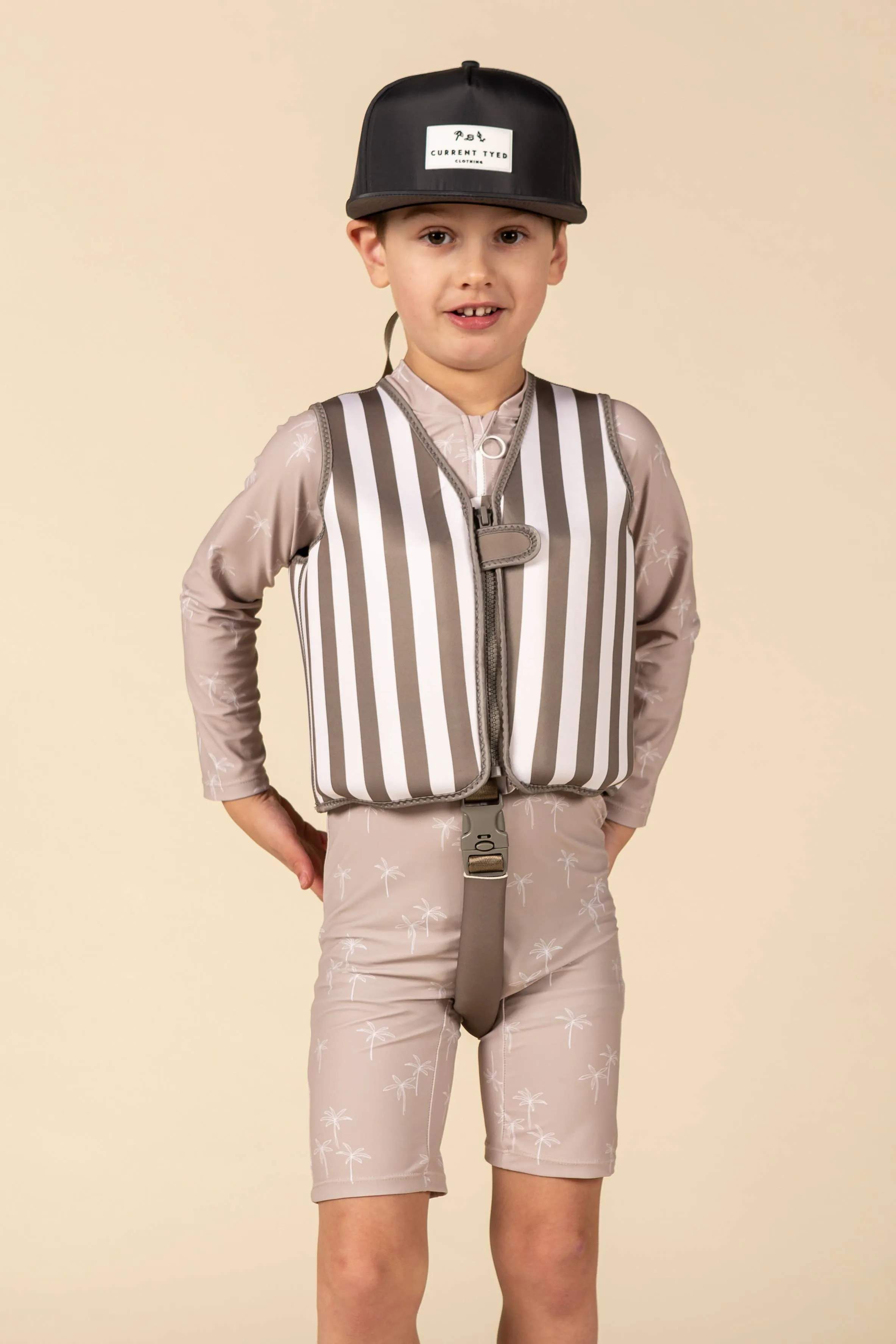 Swim Vests: Small (1-3Y) / Sage Stripes