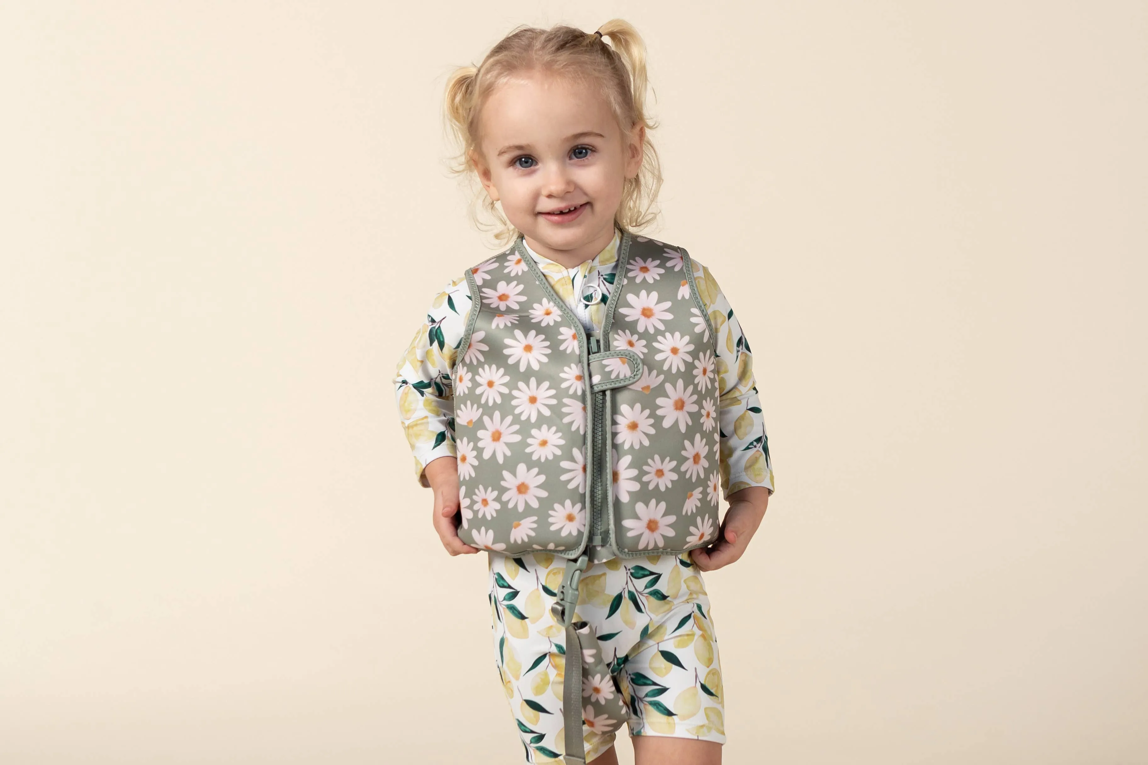 Swim Vests: Small (1-3Y) / Sage Stripes