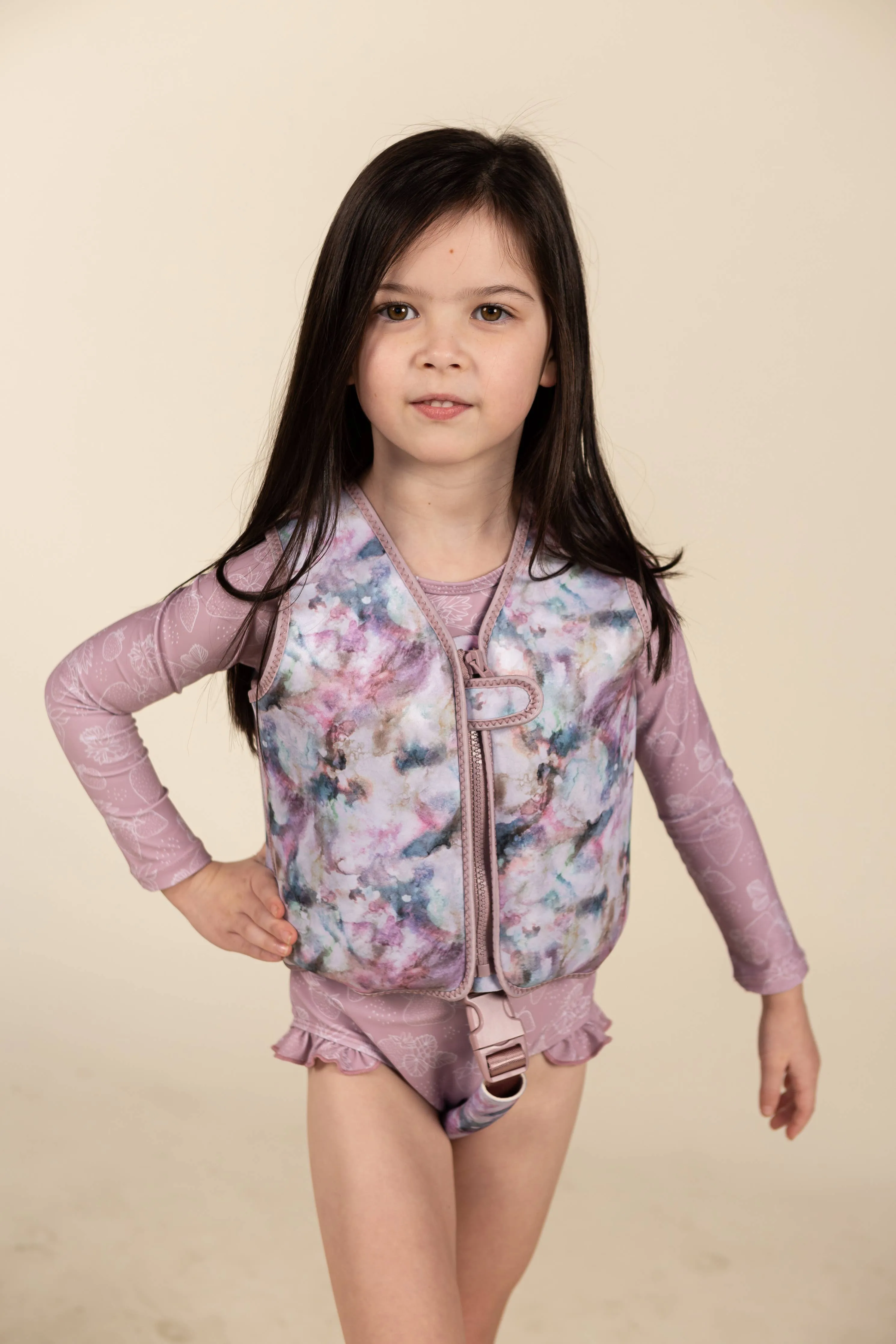 Swim Vests: Small (1-3Y) / Sage Stripes