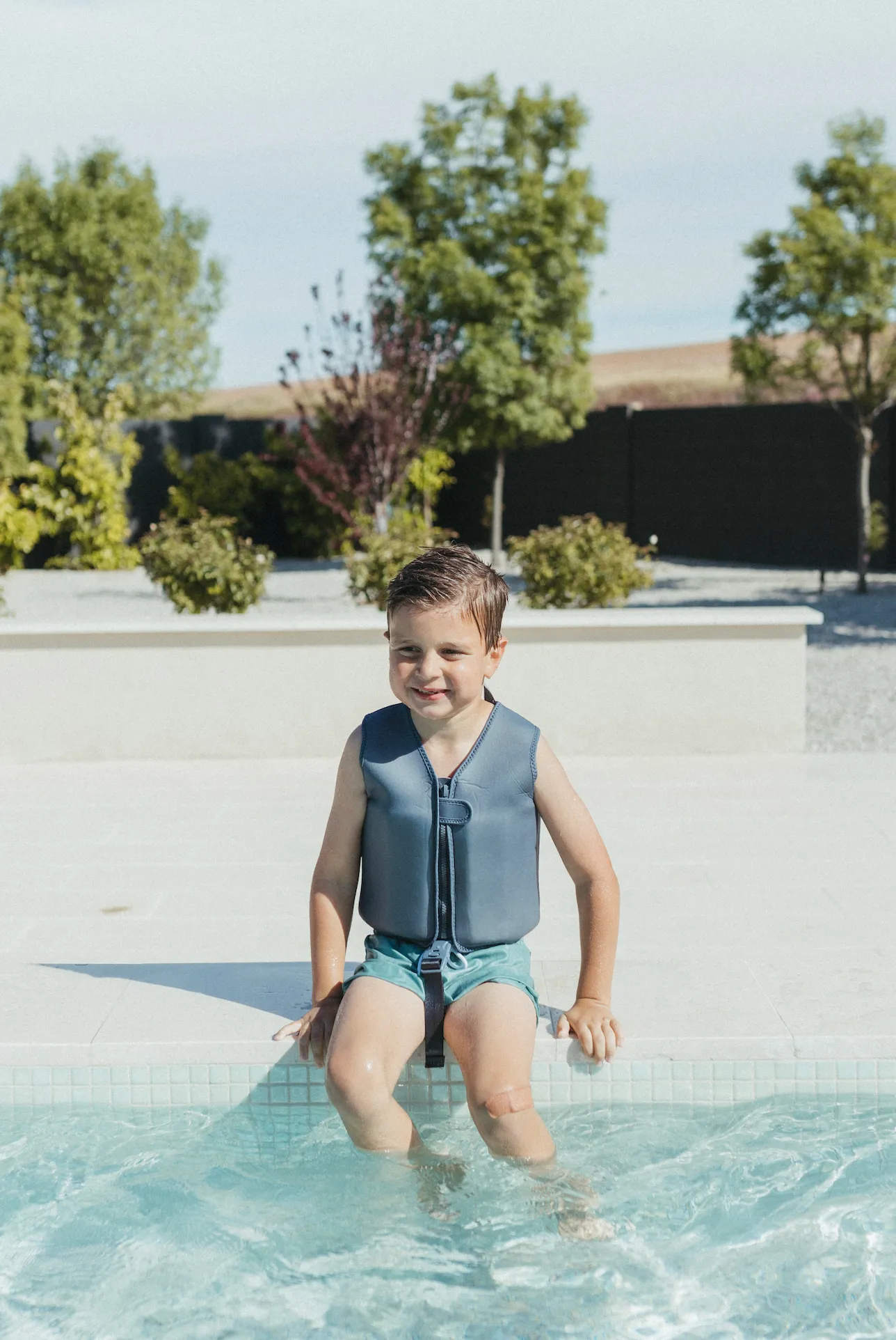 Swim Vests: Small (1-3Y) / Sage Stripes