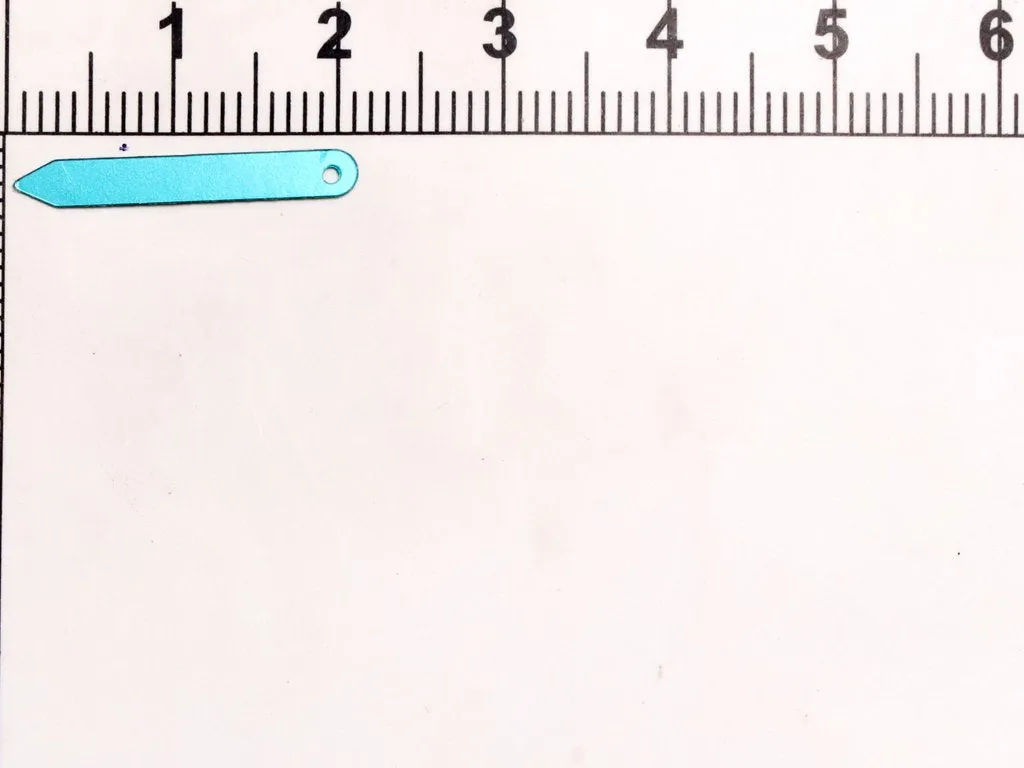 Turquoise One Hole Arrow Plastic Sequins(Wholesale)