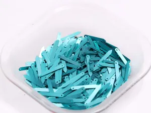 Turquoise One Hole Arrow Plastic Sequins(Wholesale)