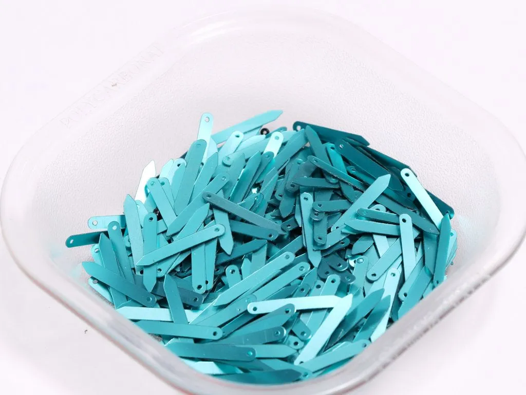 Turquoise One Hole Arrow Plastic Sequins(Wholesale)
