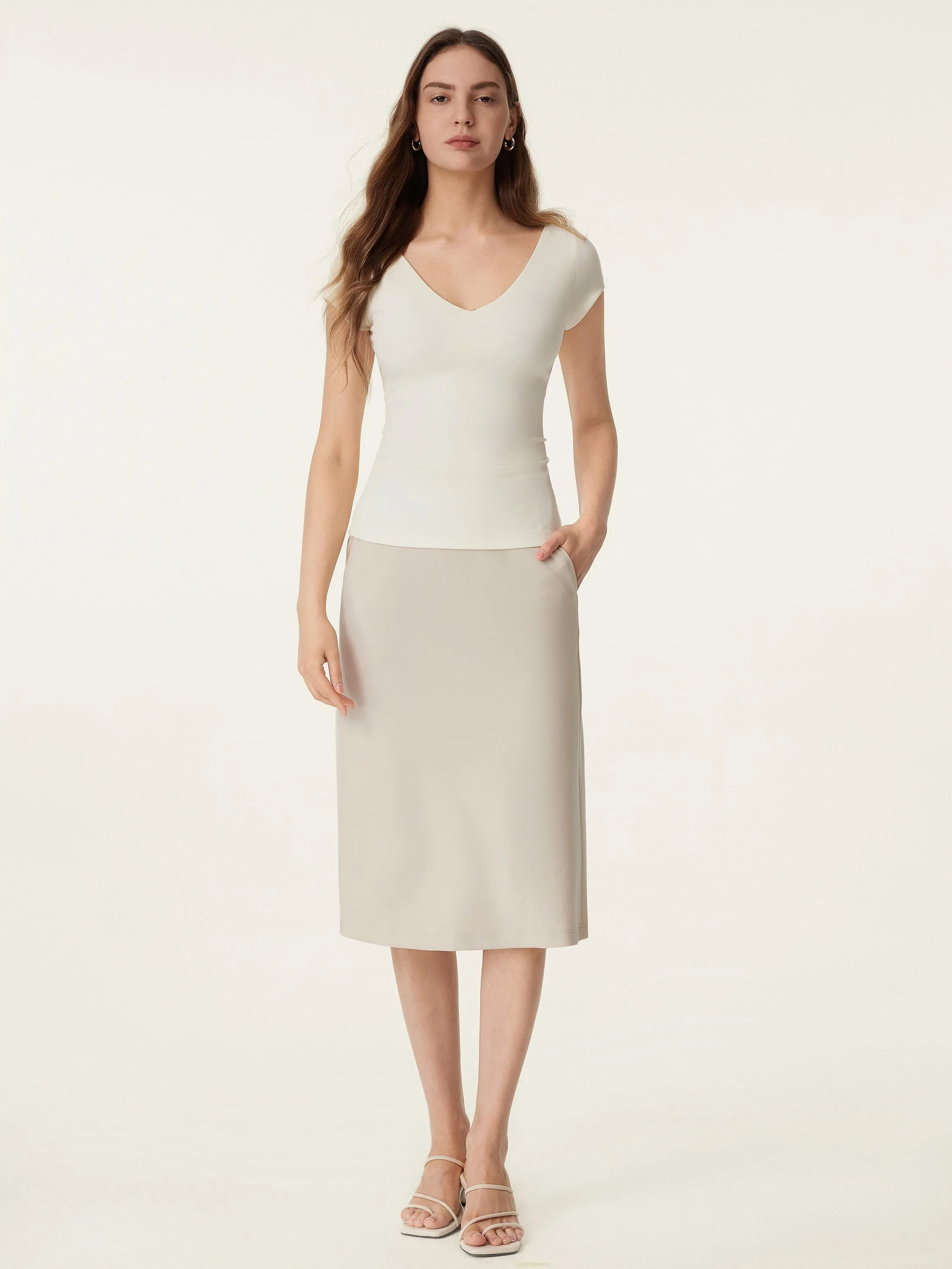 V-neck Short Sleeve New Airy Brami