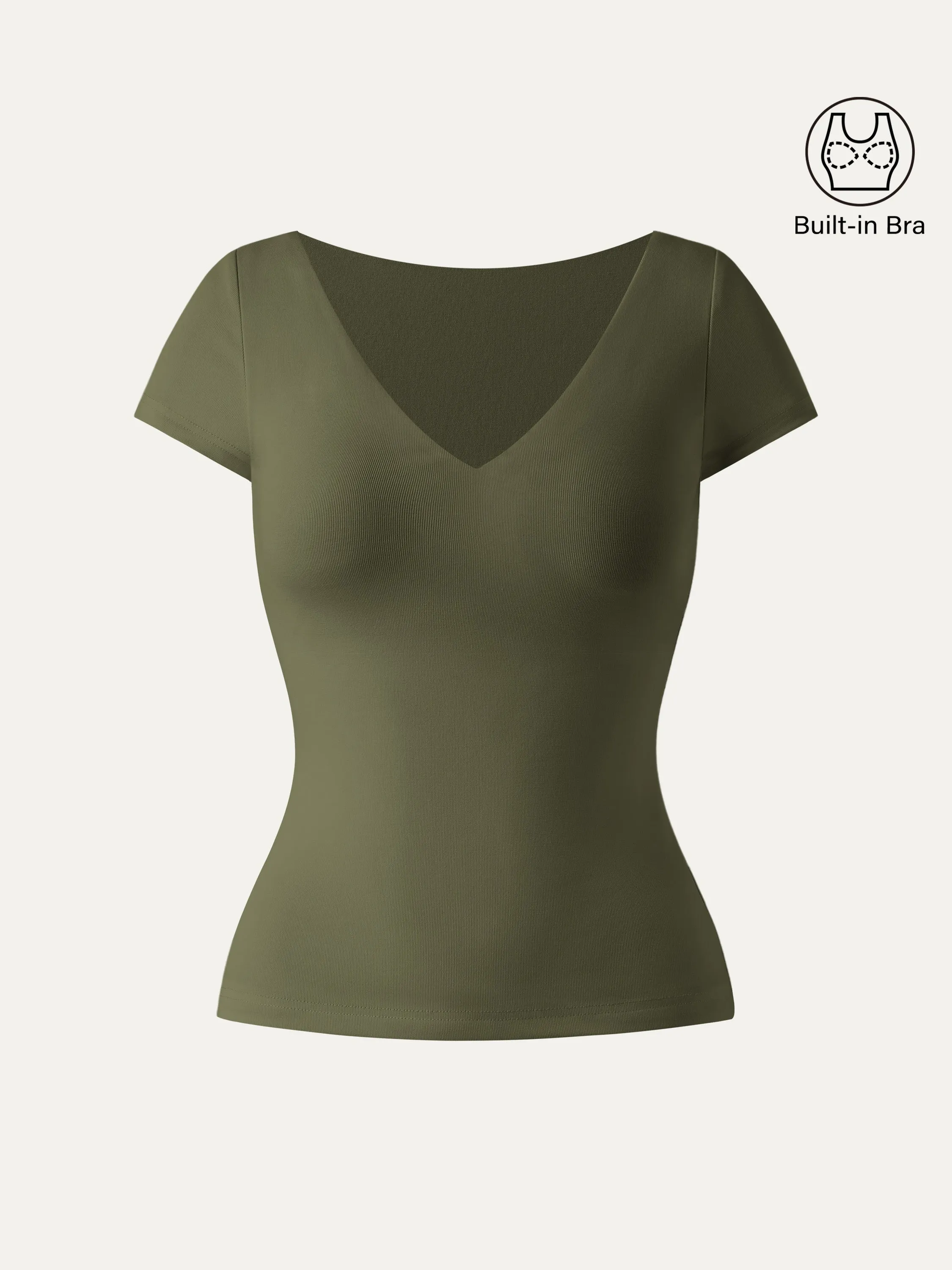 V-neck Short Sleeve New Airy Brami