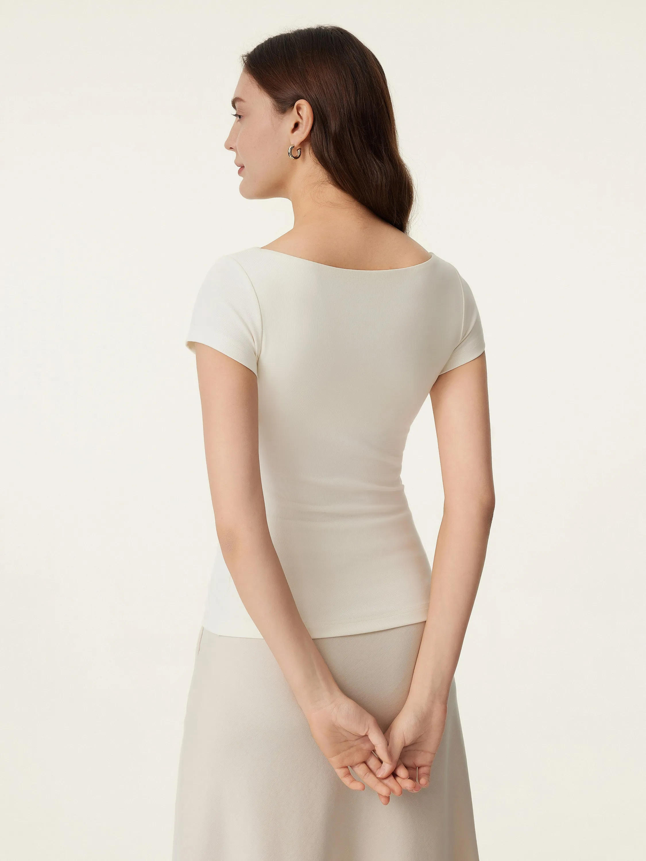 V-neck Short Sleeve New Airy Brami