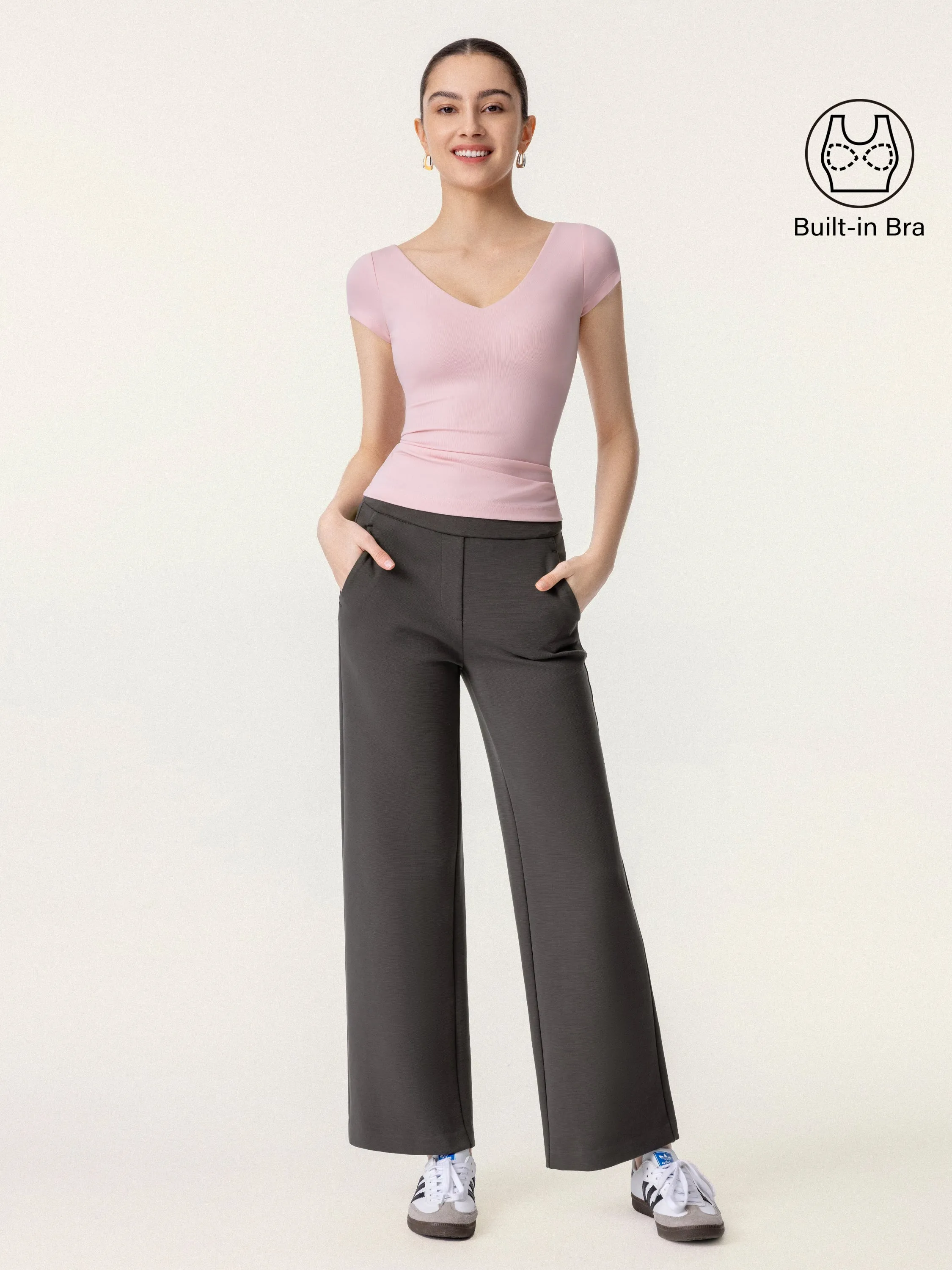 V-neck Short Sleeve New Airy Brami
