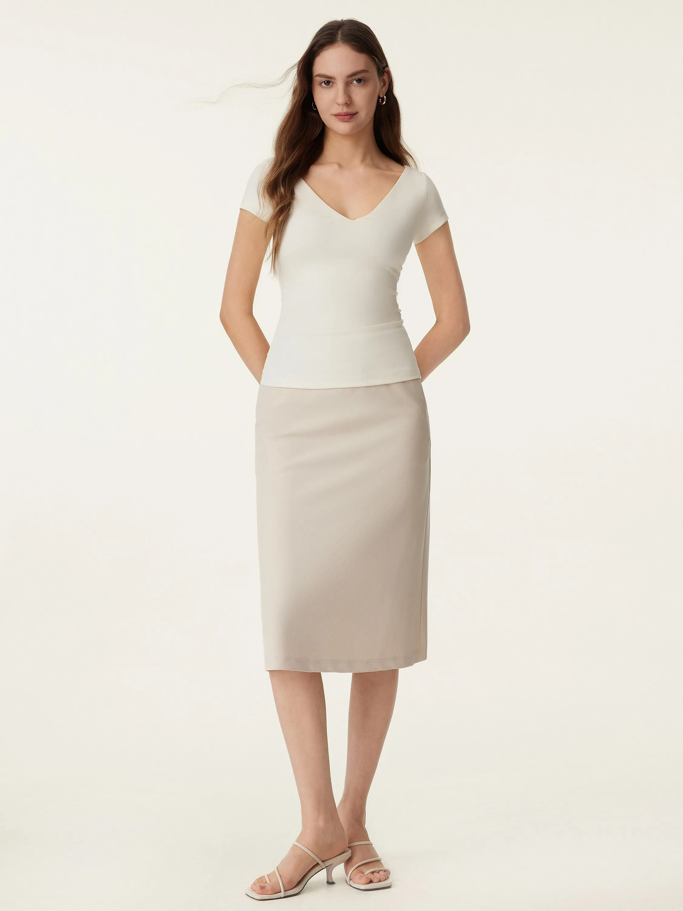 V-neck Short Sleeve New Airy Brami