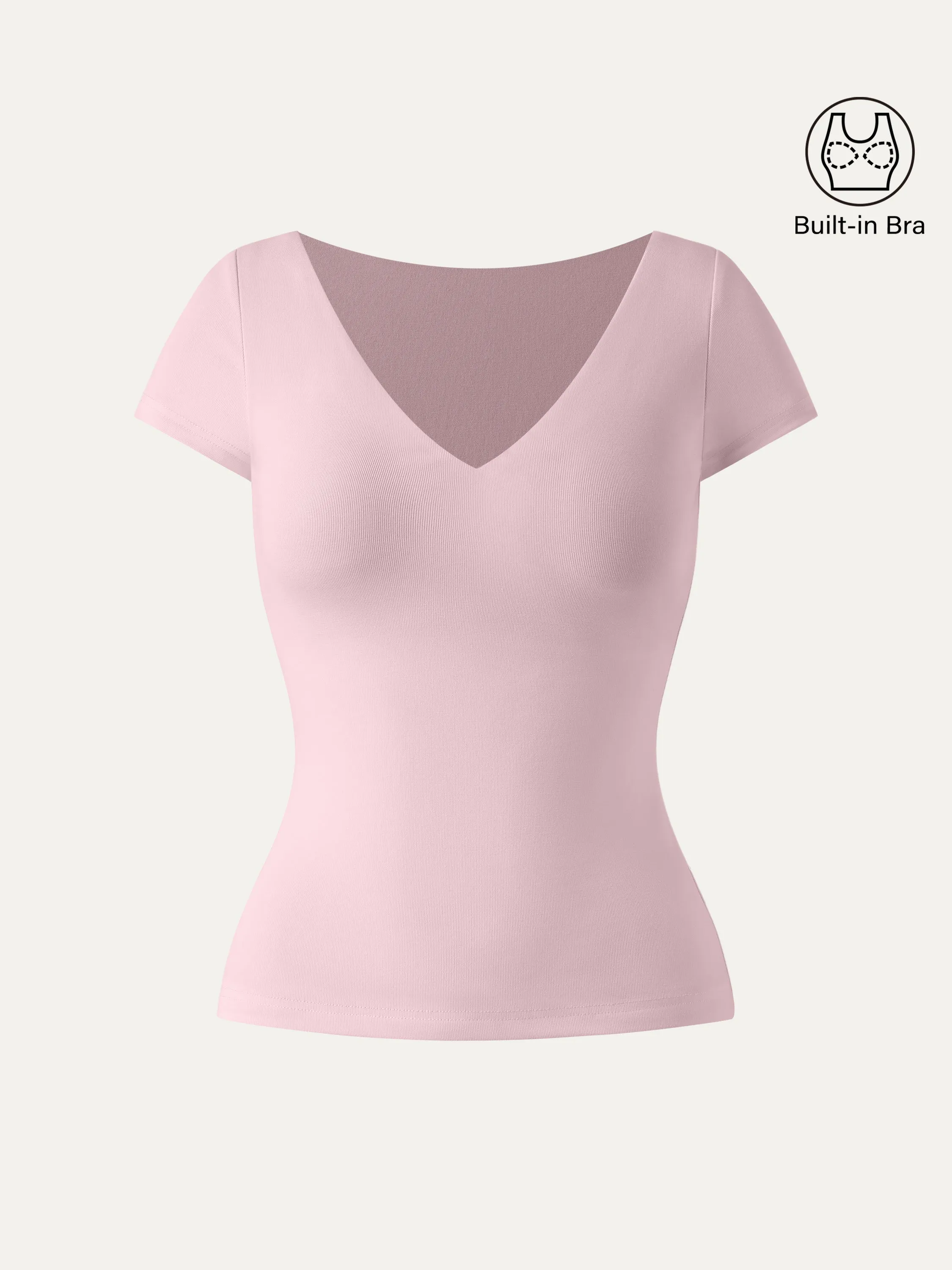 V-neck Short Sleeve New Airy Brami