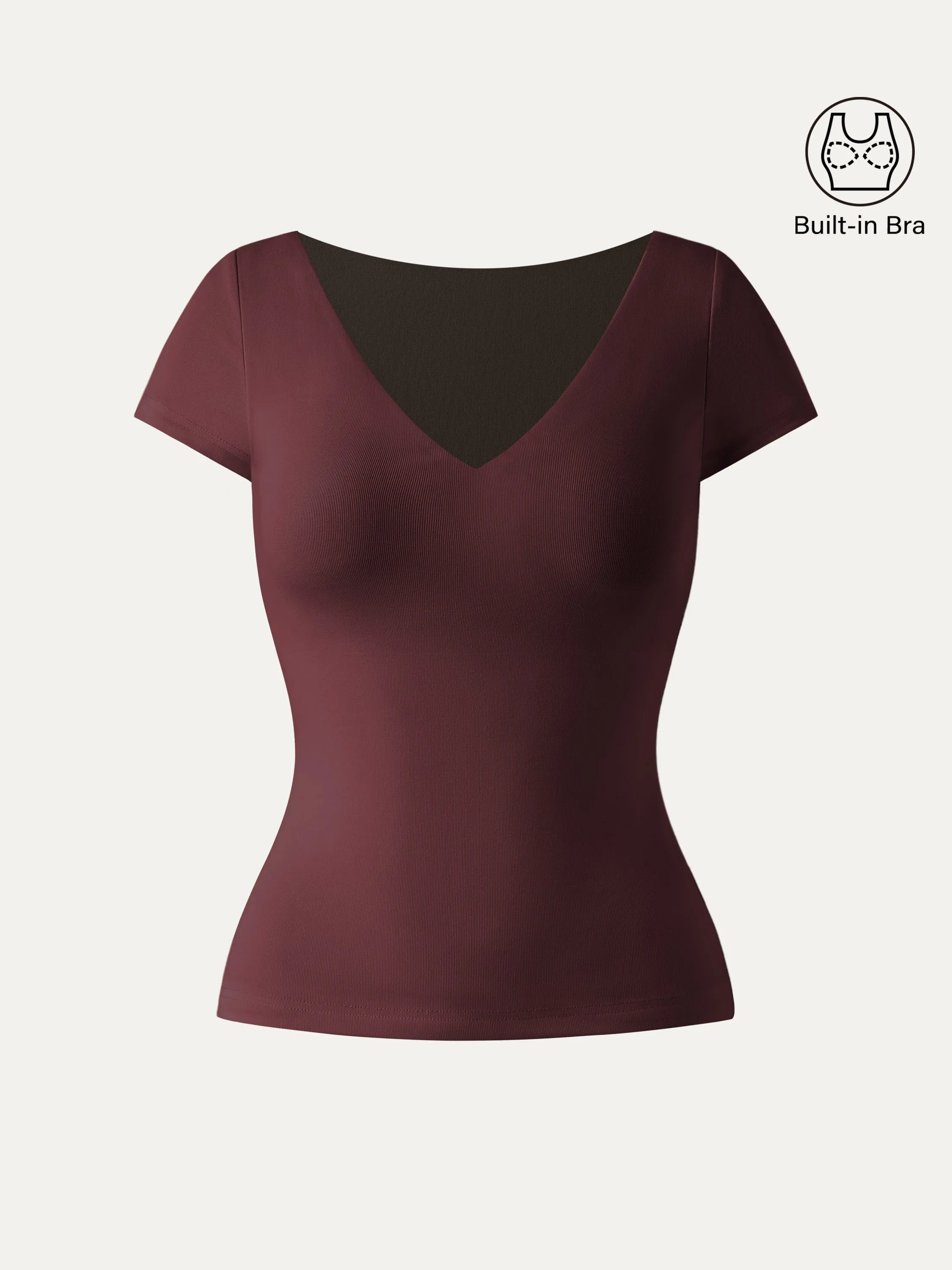 V-neck Short Sleeve New Airy Brami