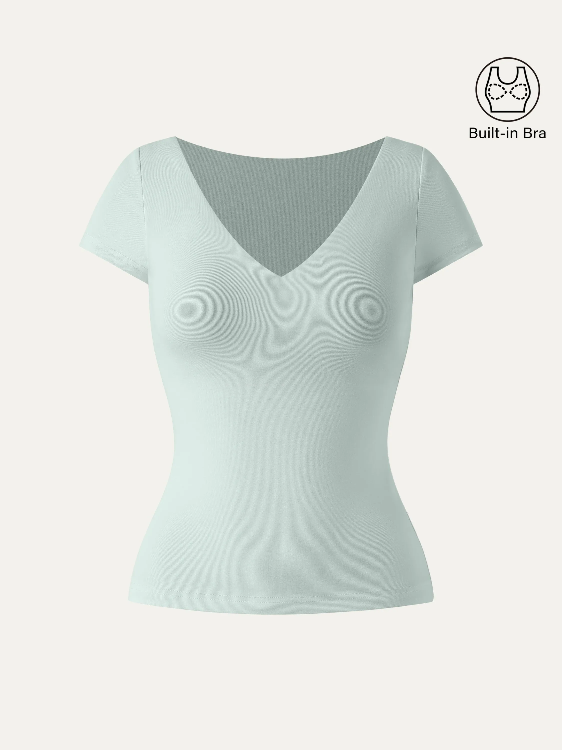 V-neck Short Sleeve New Airy Brami