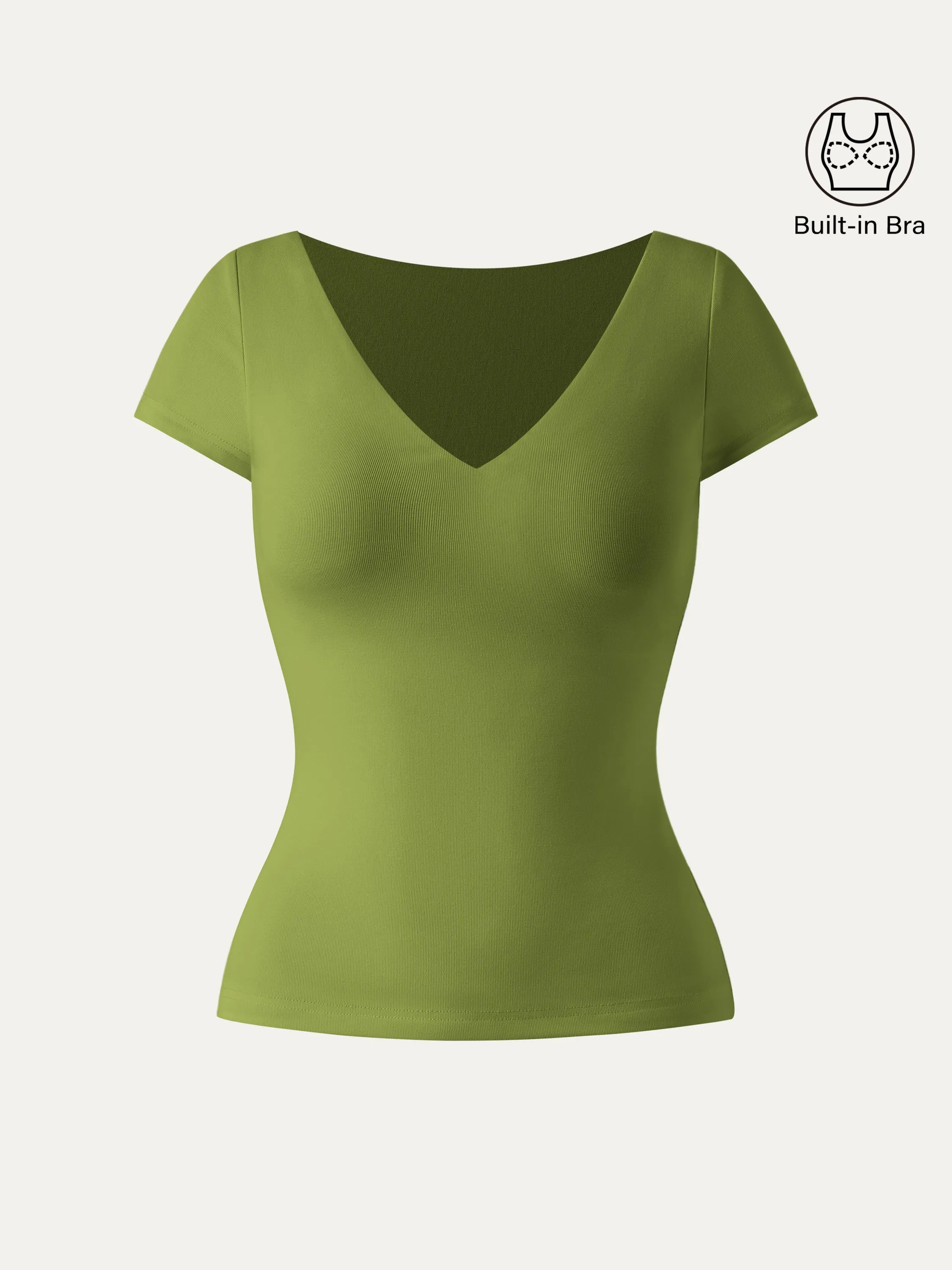 V-neck Short Sleeve New Airy Brami