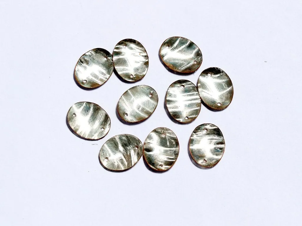 Water Golden Two Hole Oval Plastic Sequins(Wholesale)
