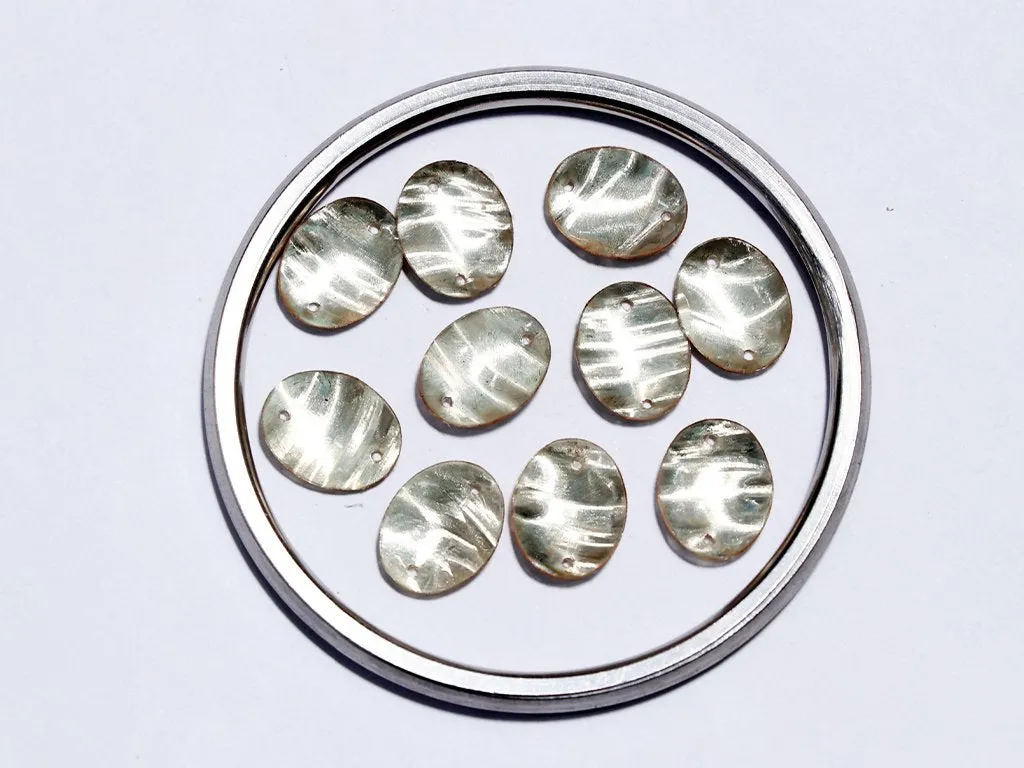 Water Golden Two Hole Oval Plastic Sequins(Wholesale)