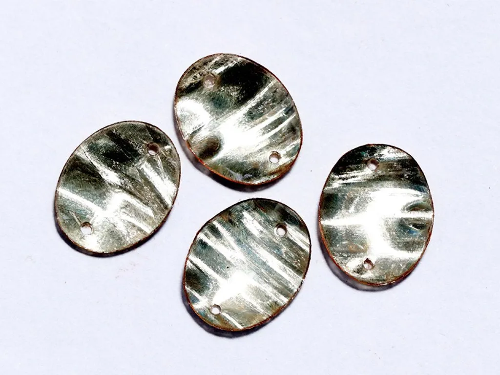 Water Golden Two Hole Oval Plastic Sequins(Wholesale)